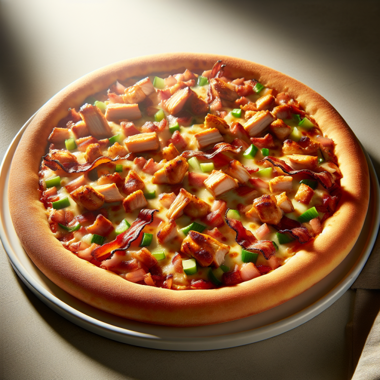 Papa Johnʼs Bbq Chicken Bacon Pizza