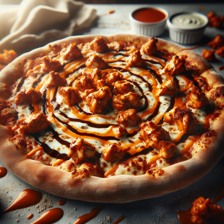 Papa Johnʼs Buffalo Chicken Pizza