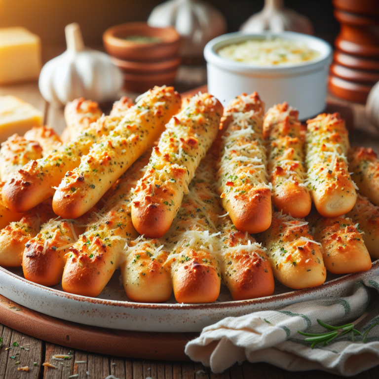 Papa Johnʼs Pizza Garlic Parmesan Breadsticks