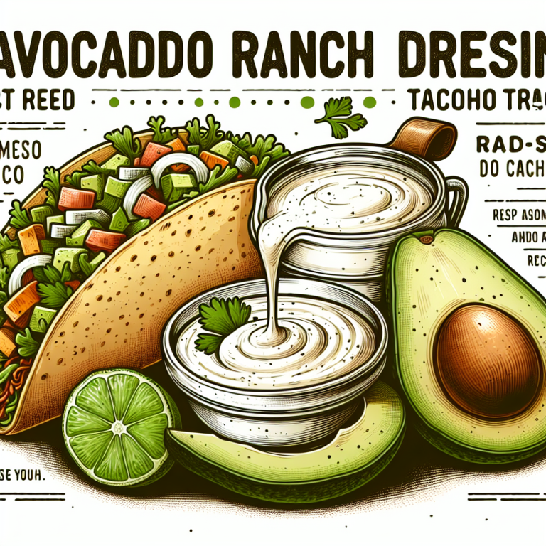 Avocado Ranch Dressing Taco Bell