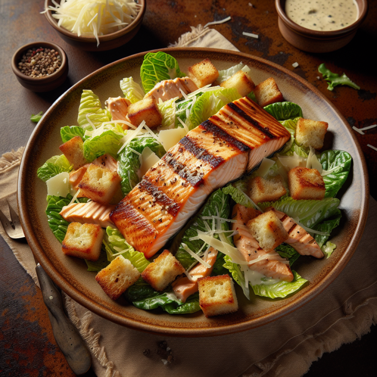 Texas Roadhouse Salmon Caesar Salad