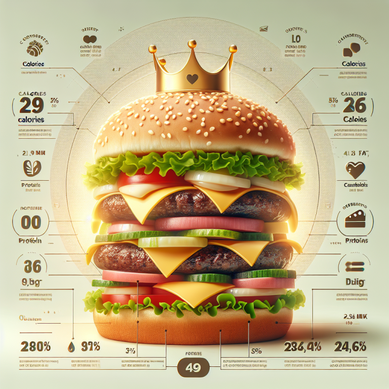 Burger King Cheeseburger Calories