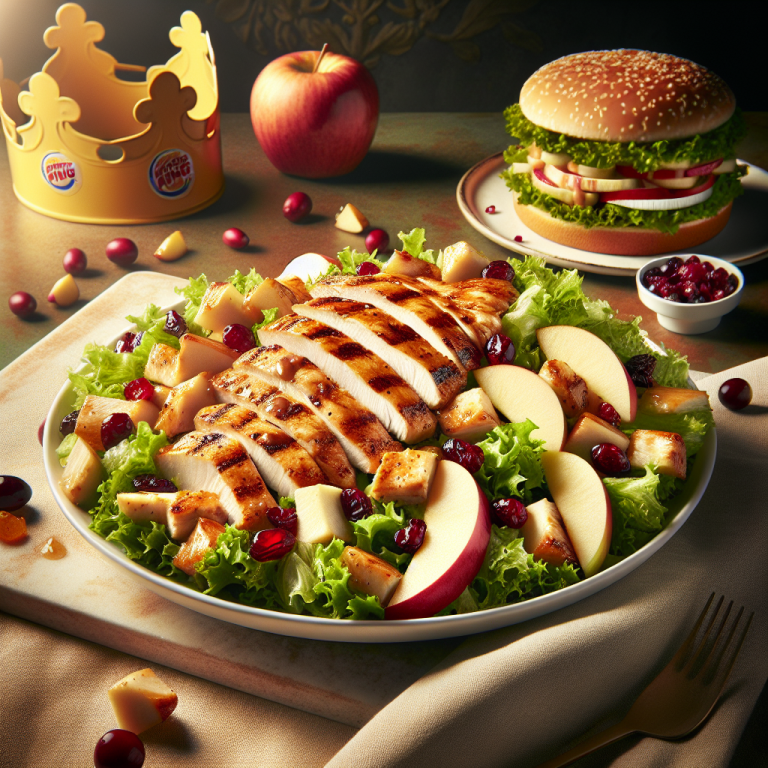 Burger King Chicken Apple And Cranberry Salad With Grilled Chicken