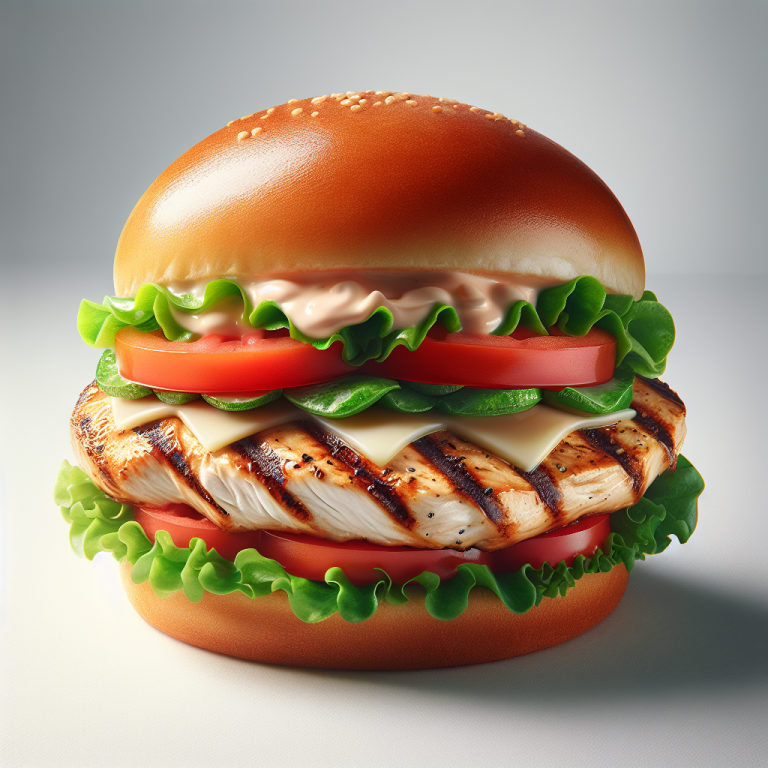 Burger King Grilled Chicken Sandwich 2021