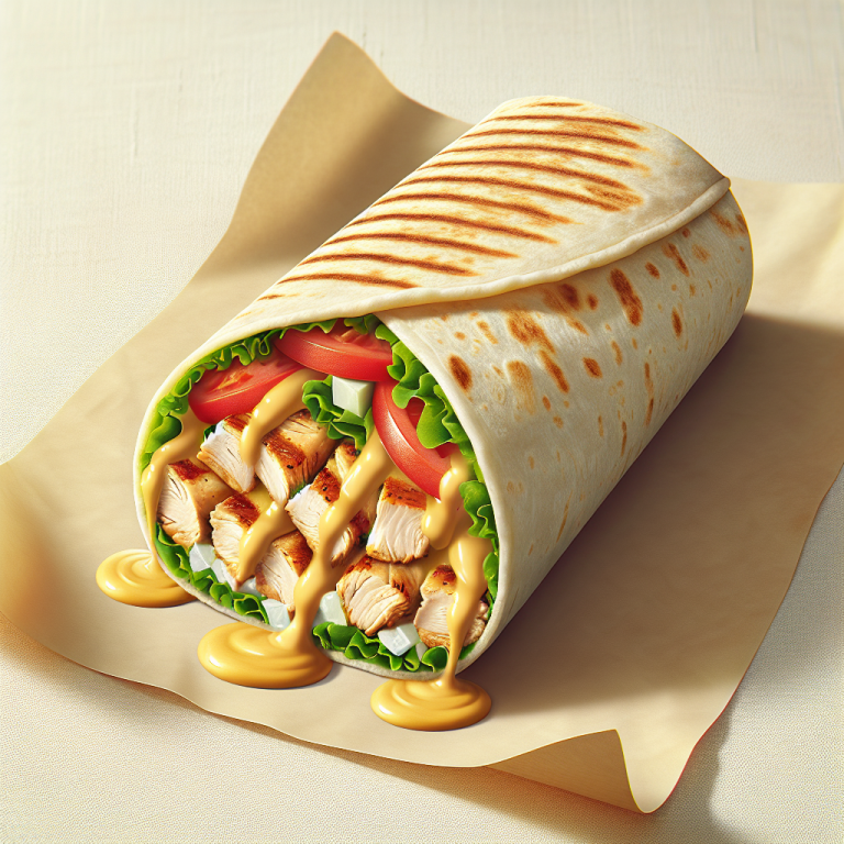 Burger King Honey Mustard Chicken Wrap