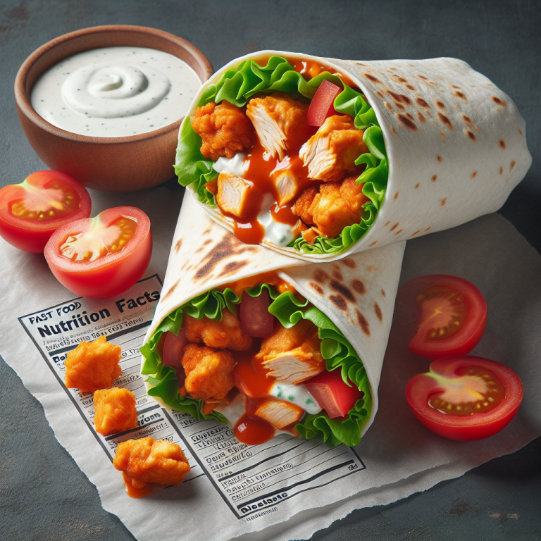 Arbyʼs Buffalo Chicken Wrap Nutrition