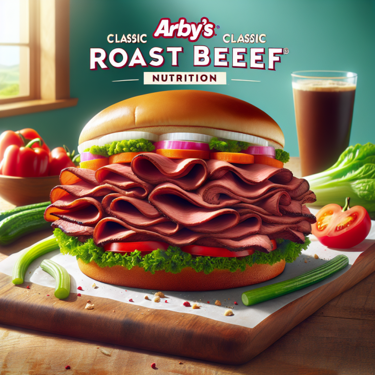 ArbyʼS Classic Roast Beef Nutrition