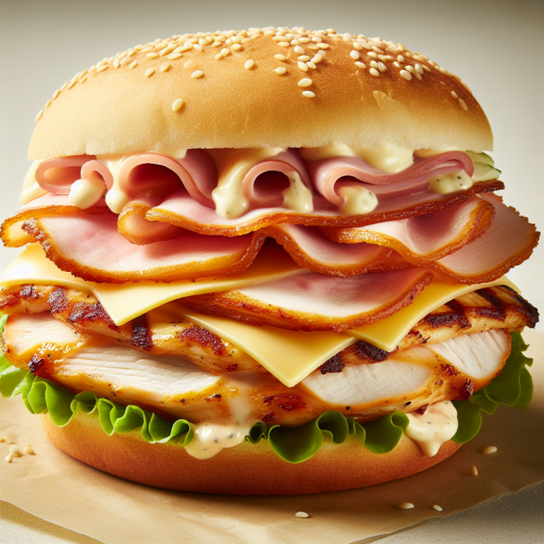 Arbyʼs Grilled Chicken Cordon Bleu Sandwich