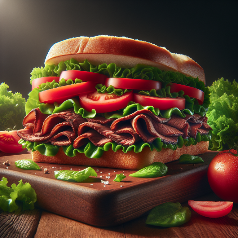 Arbyʼs Roast Beef With Lettuce And Tomato