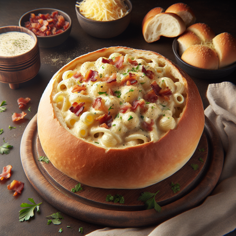 Dominoʼs Bread Bowl Alfredo