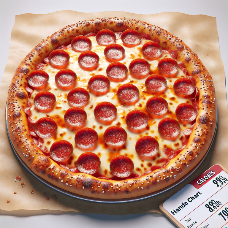 Dominoʼs Hand Tossed Pepperoni Pizza Calories