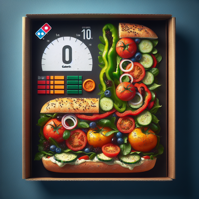 Dominoʼs Mediterranean Veggie Sandwich Calories