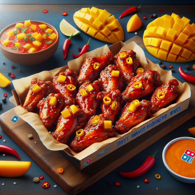 DominoʼS Sweet Mango Habanero Wings