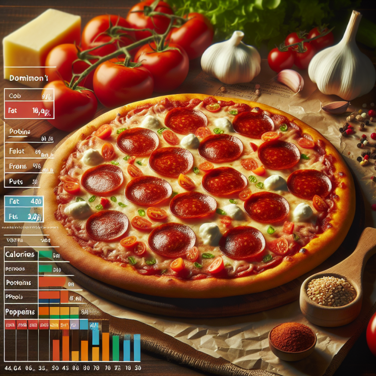 Dominoʼs Thin Crust Pepperoni Pizza Nutrition Facts