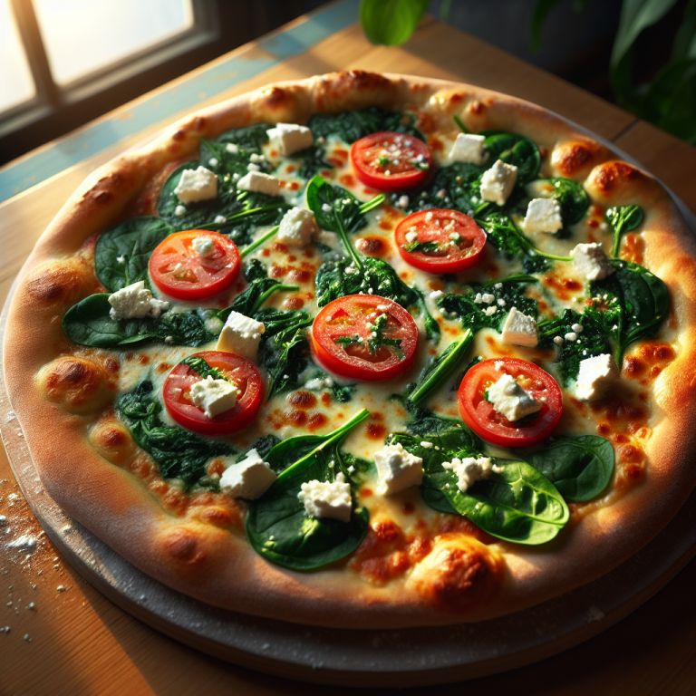 Spinach Feta Pizza Dominoʼs