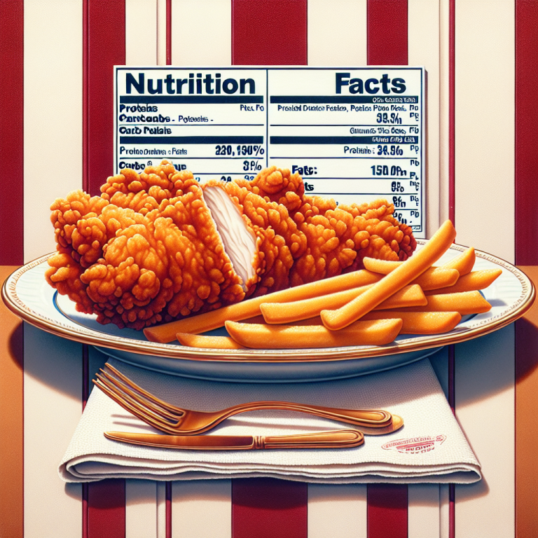 Kfc Tender Nutrition