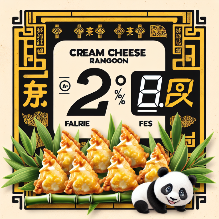 Panda Express Cream Cheese Rangoon Calories