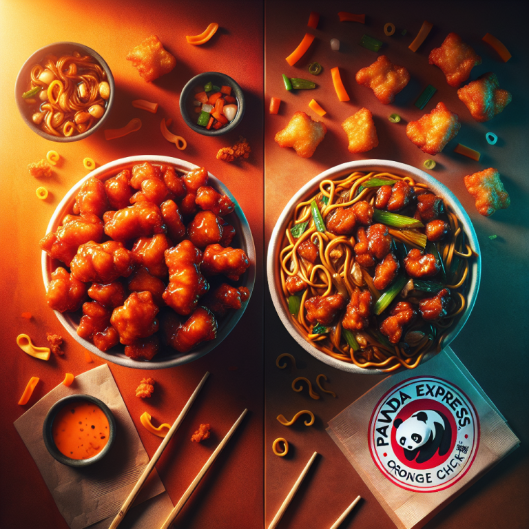 Panda Express Orange Chicken And Chow Mein