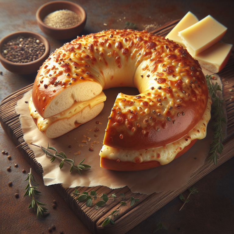 Panera Bread Asiago Cheese Bagel