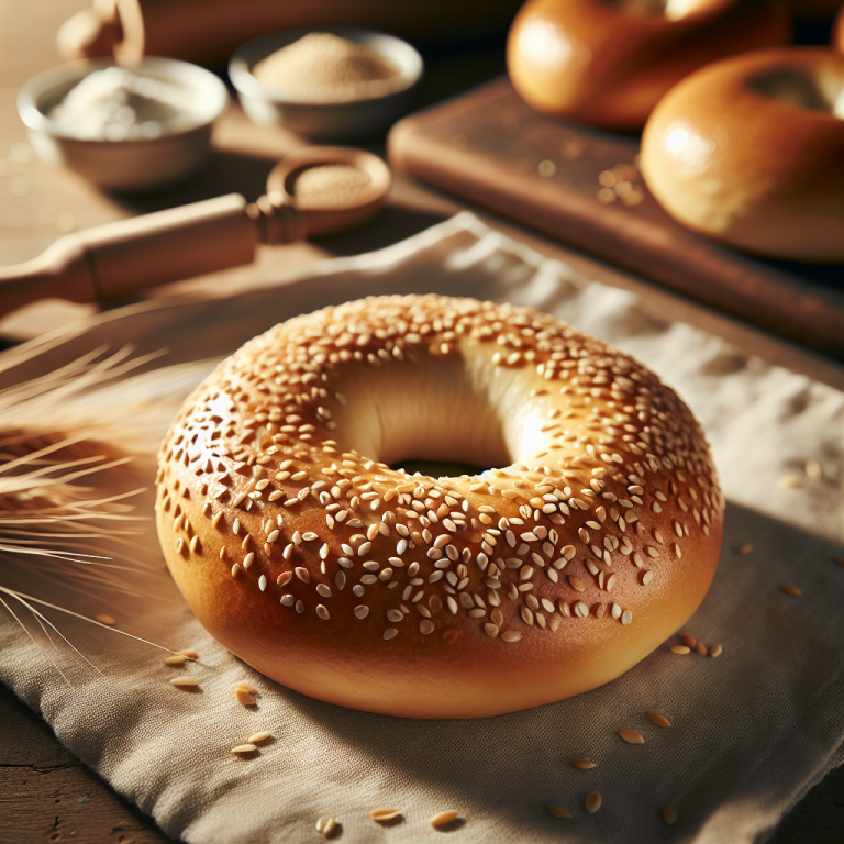 Panera Bread Sesame Bagel