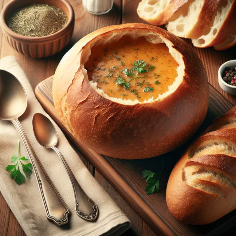 Panera Bread Soup Bread Bowl