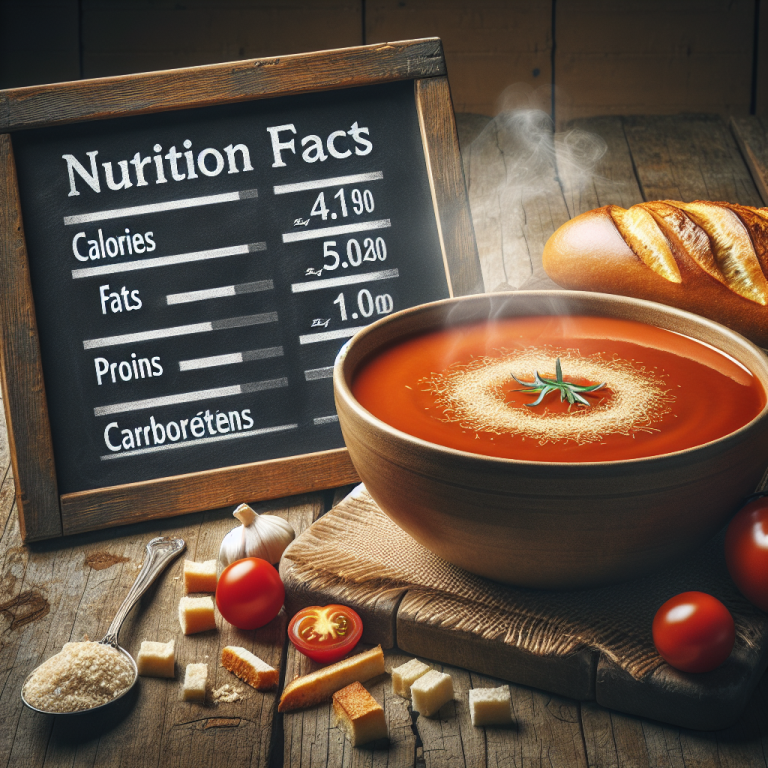 Panera Bread Tomato Soup Nutrition