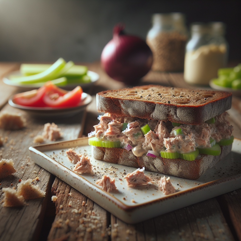 Panera Bread Tuna Salad On Black Pepper Focaccia