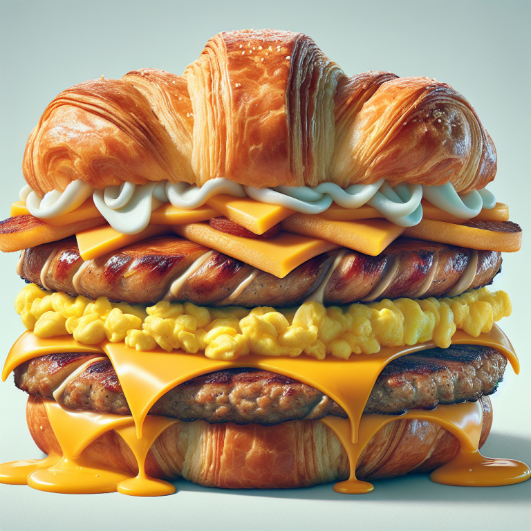 Burger King Sausage Egg And Cheese Croissant Calories